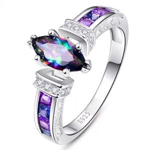 Purple Rhinestone Ring